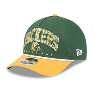 New Era Green bay Packers Sidefont Green/Yellow 9Fifty Snapback cap - One- Size