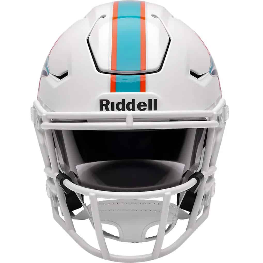 Miami Dolphins Riddell Speed Flex Mid-Size Helmet - Sports Closet