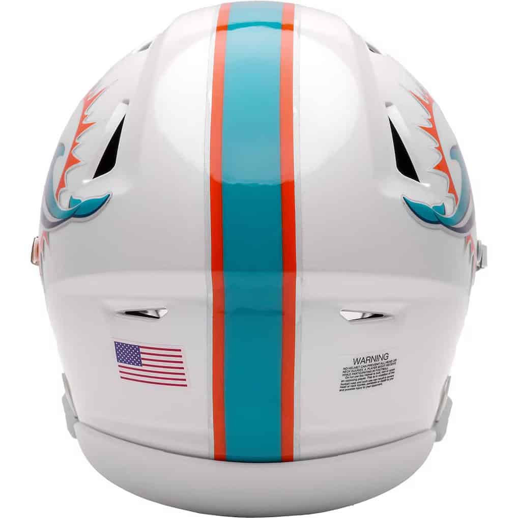 Miami Dolphins Riddell Speed Flex Mid-Size Helmet - Sports Closet