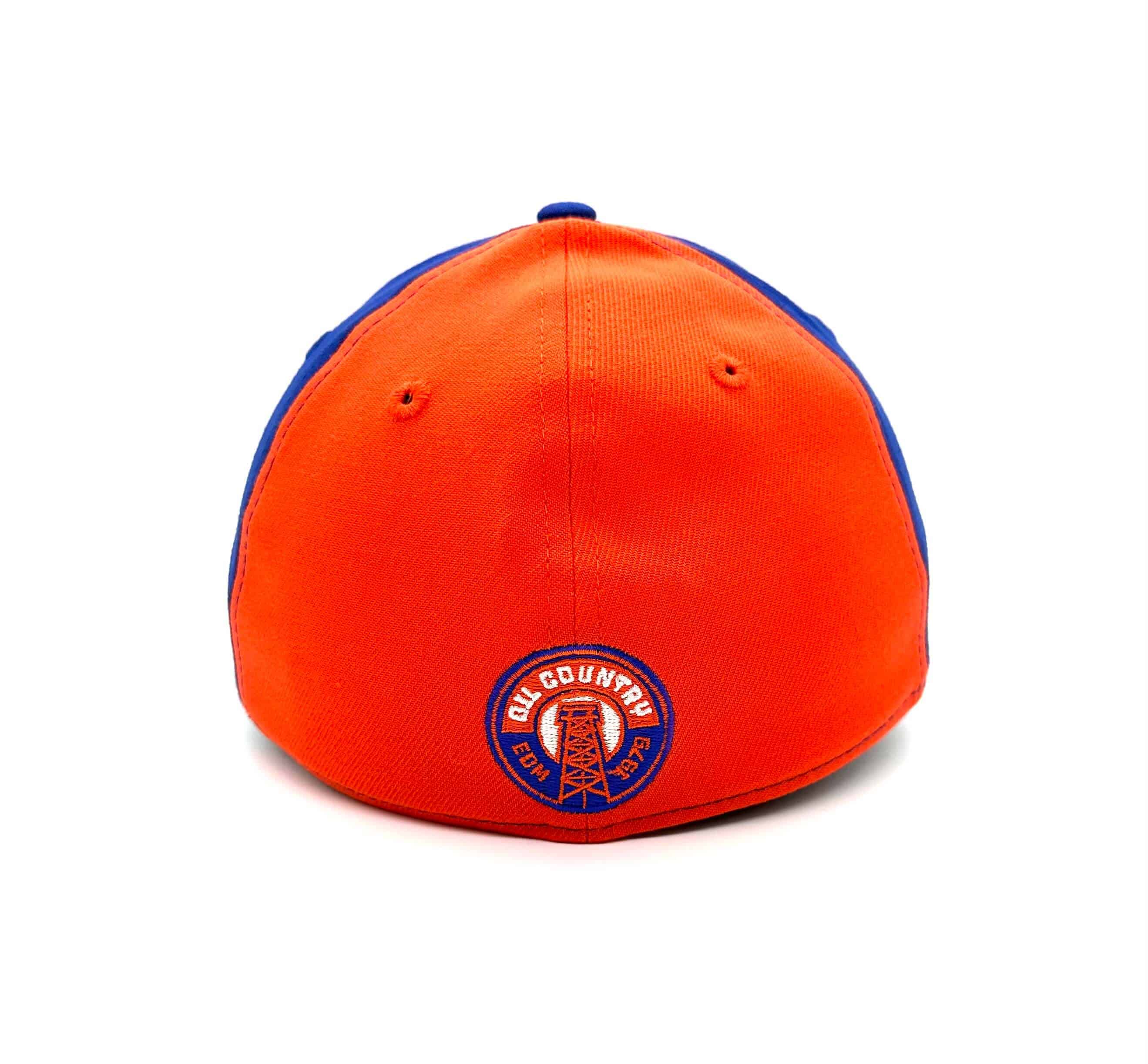 Edmonton Oilers New Era Alternate Logo Pinwheel 39THIRTY Flex Hat