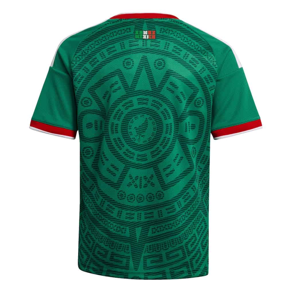  / Forma/ 24cm Youth Mexico National Team Adidas 2026 Home Replica Jersey - Green