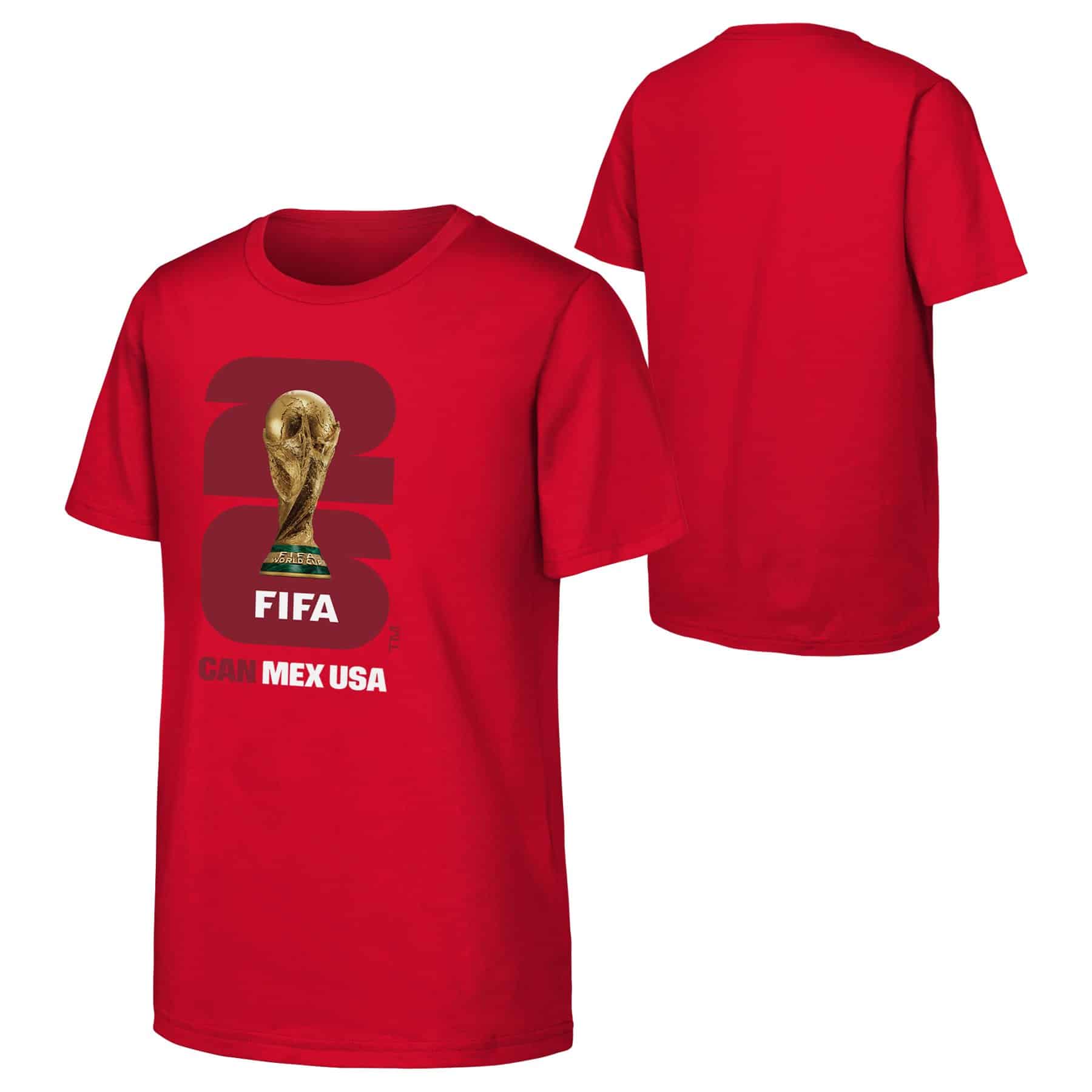 FORM 長袖カットソー 赤 Youth Canada FIFA World Cup 2026 Host Nation T-Shirt - Red