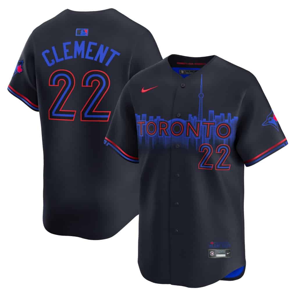 Men's Toronto Blue Jays Ernie Clement Nike Navy City Connect
