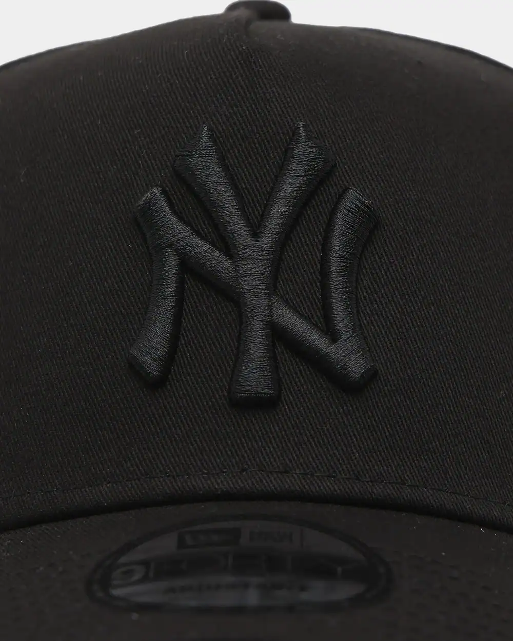 New York Yankees New Era 9FORTY A-Frame Adjustable Hat - Black