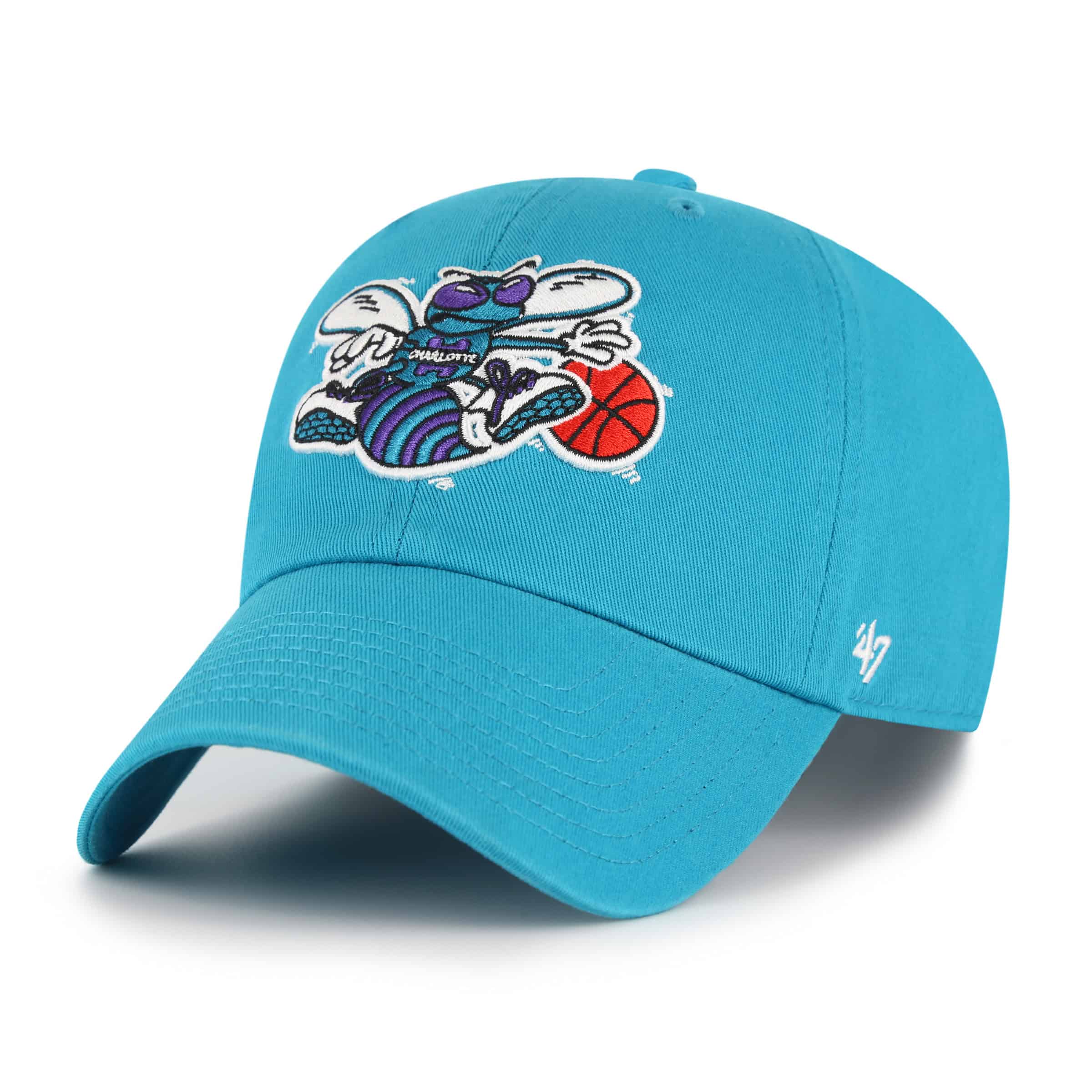 カホン　ハローブルー　H Charlotte Hornets '47 Brand Hardwood Classics Teal Clean Up