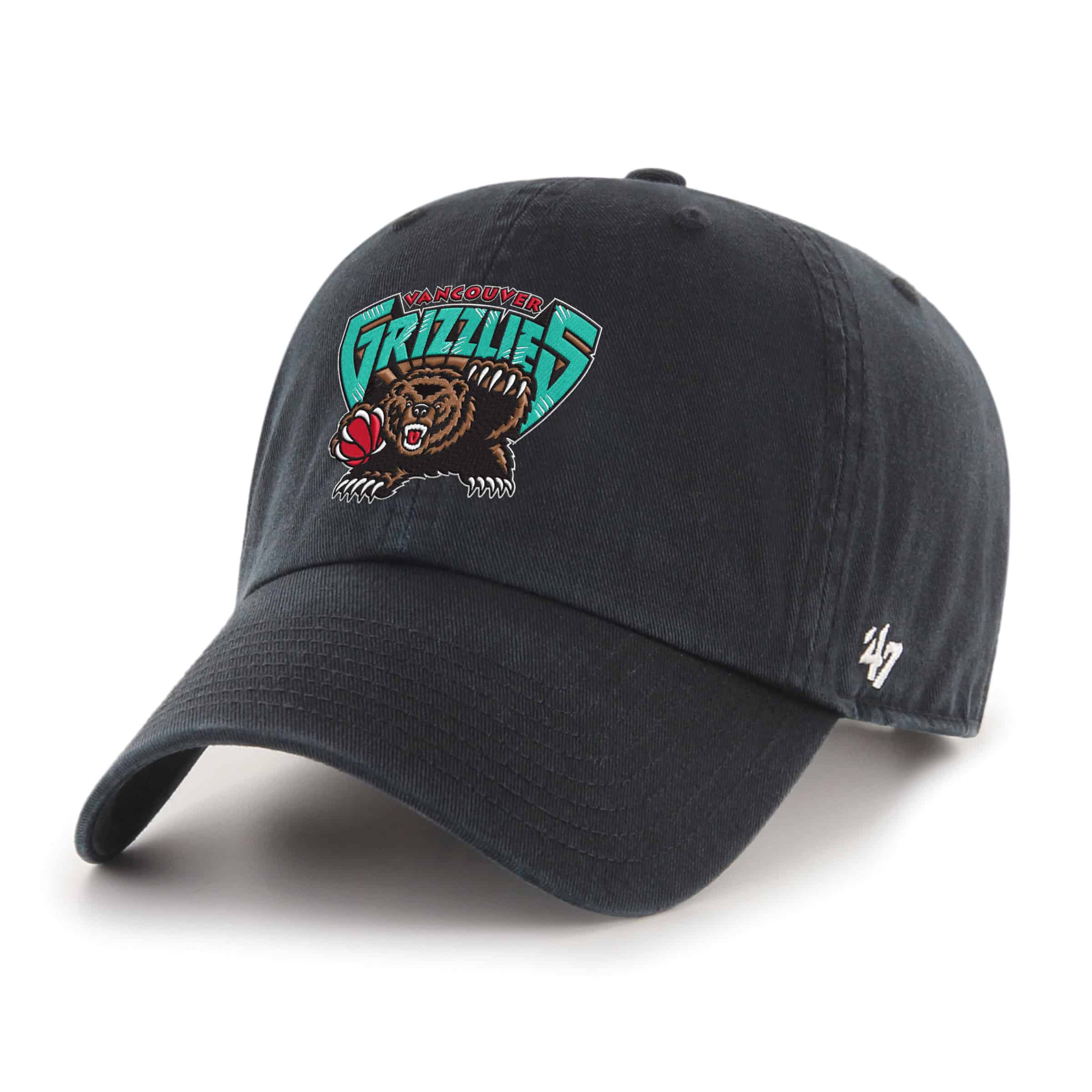 Perks And Mini BASEBALL CAP セット販売 Vancouver Grizzlies '47 Brand Hardwood Classics Black Clean Up
