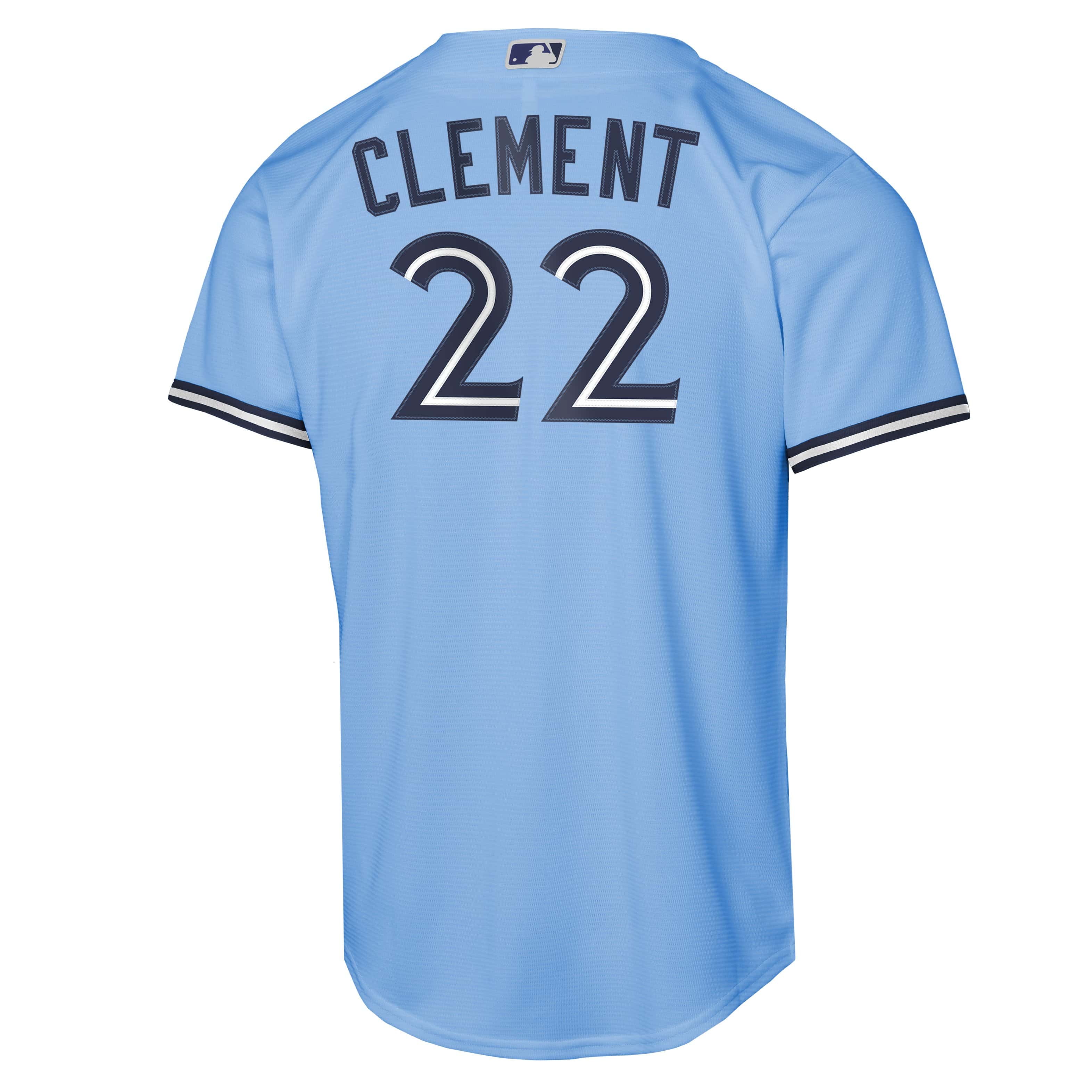 Youth Toronto Blue Jays Ernie Clement Nike Light Blue Alternate