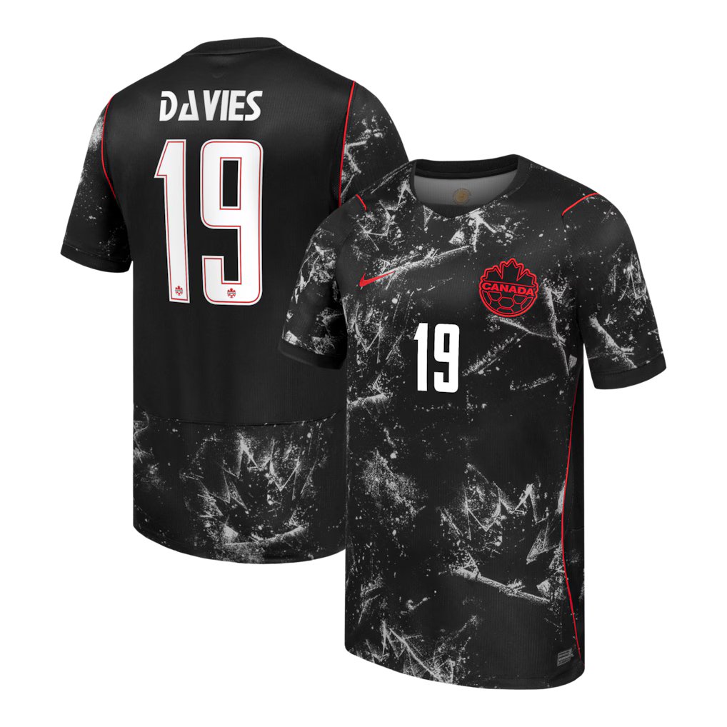 Men's Alphonso Davies Canada Soccer Nike 2026 Stadium Away Replica