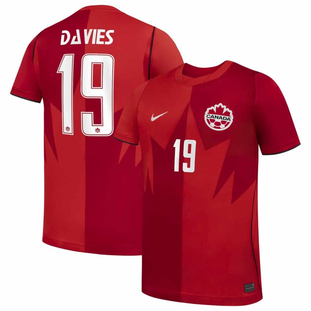 Youth Alphonso Davies Canada Soccer Nike 2026 Stadium Home Replica