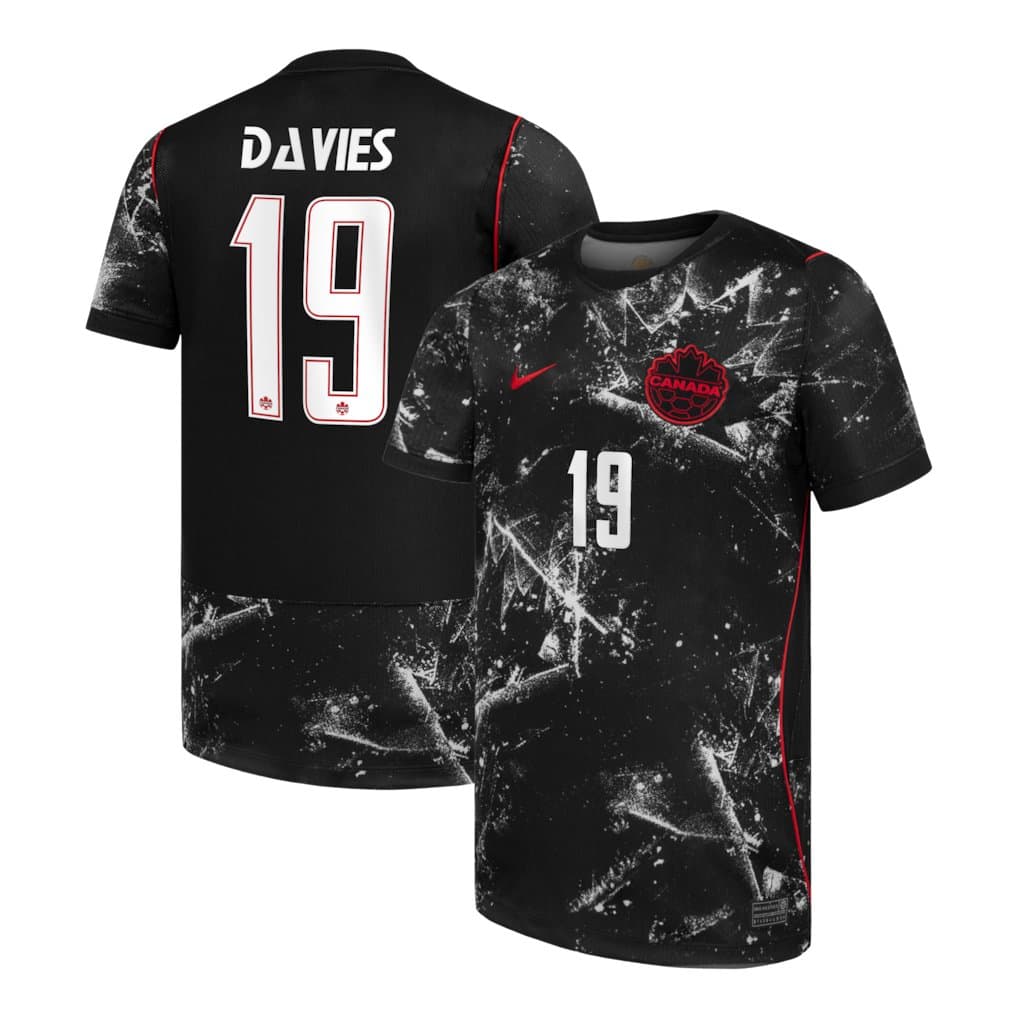 Youth Alphonso Davies Canada Soccer Nike 2026 Stadium Away Replica