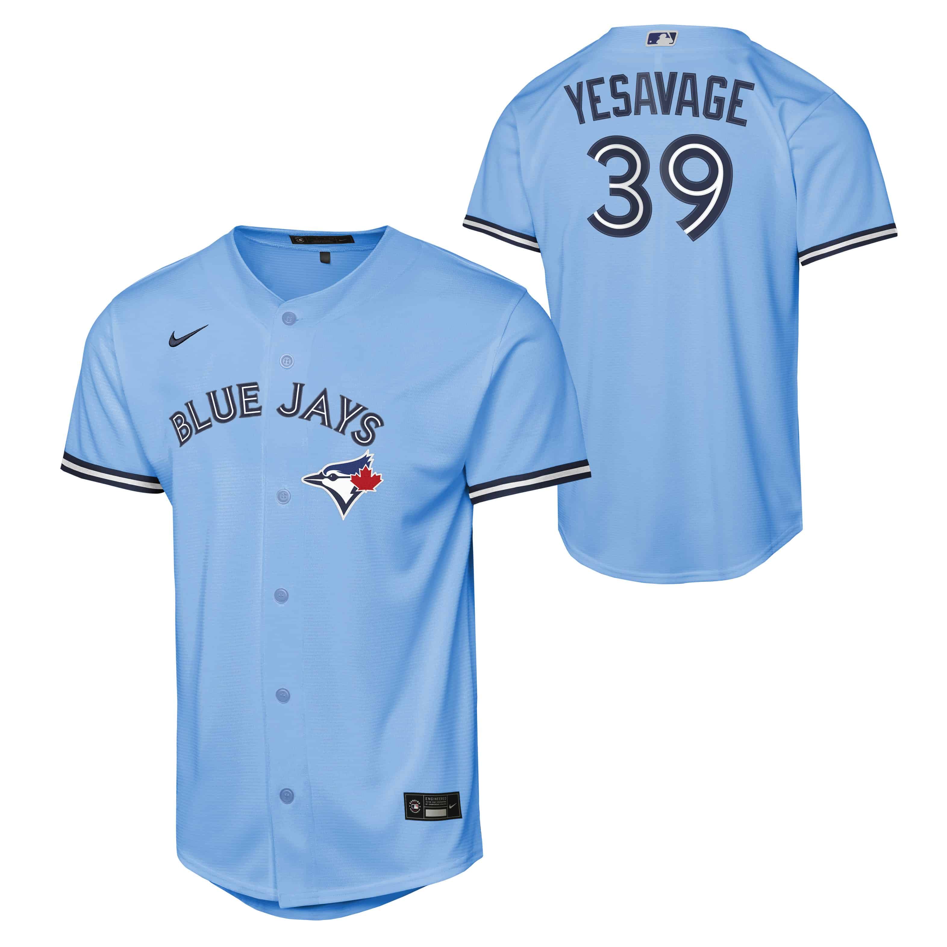Youth Toronto Blue Jays Trey Yesavage Nike Light Blue Alternate