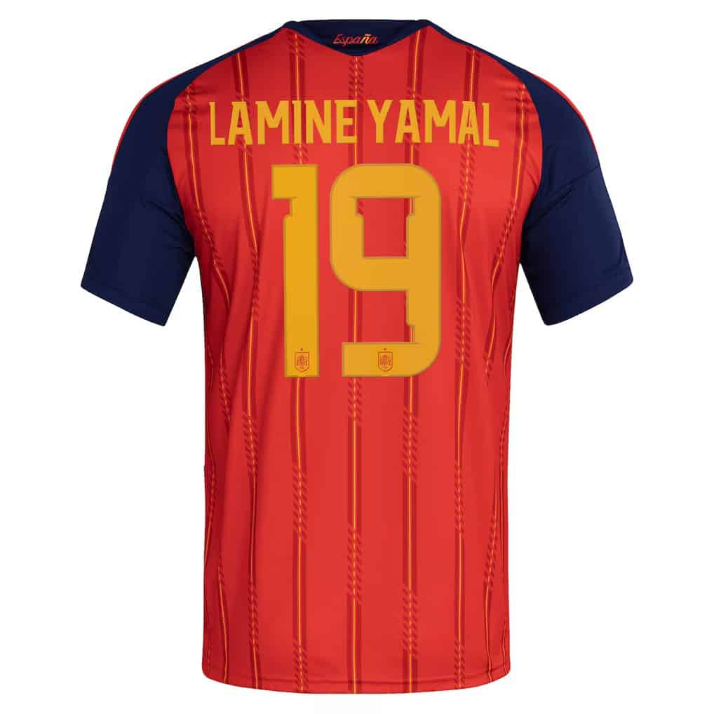 Men's Lamine Yamal Spain National Team Adidas 2026 Home Replica