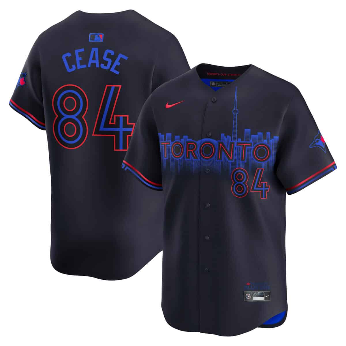 Men's Toronto Blue Jays Nike Fashion Black Replica Team Jersey